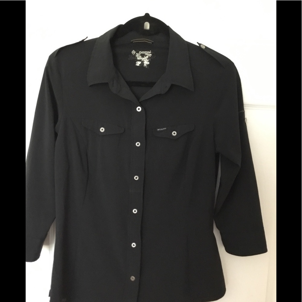 Colombia titanium black outdoor blouse